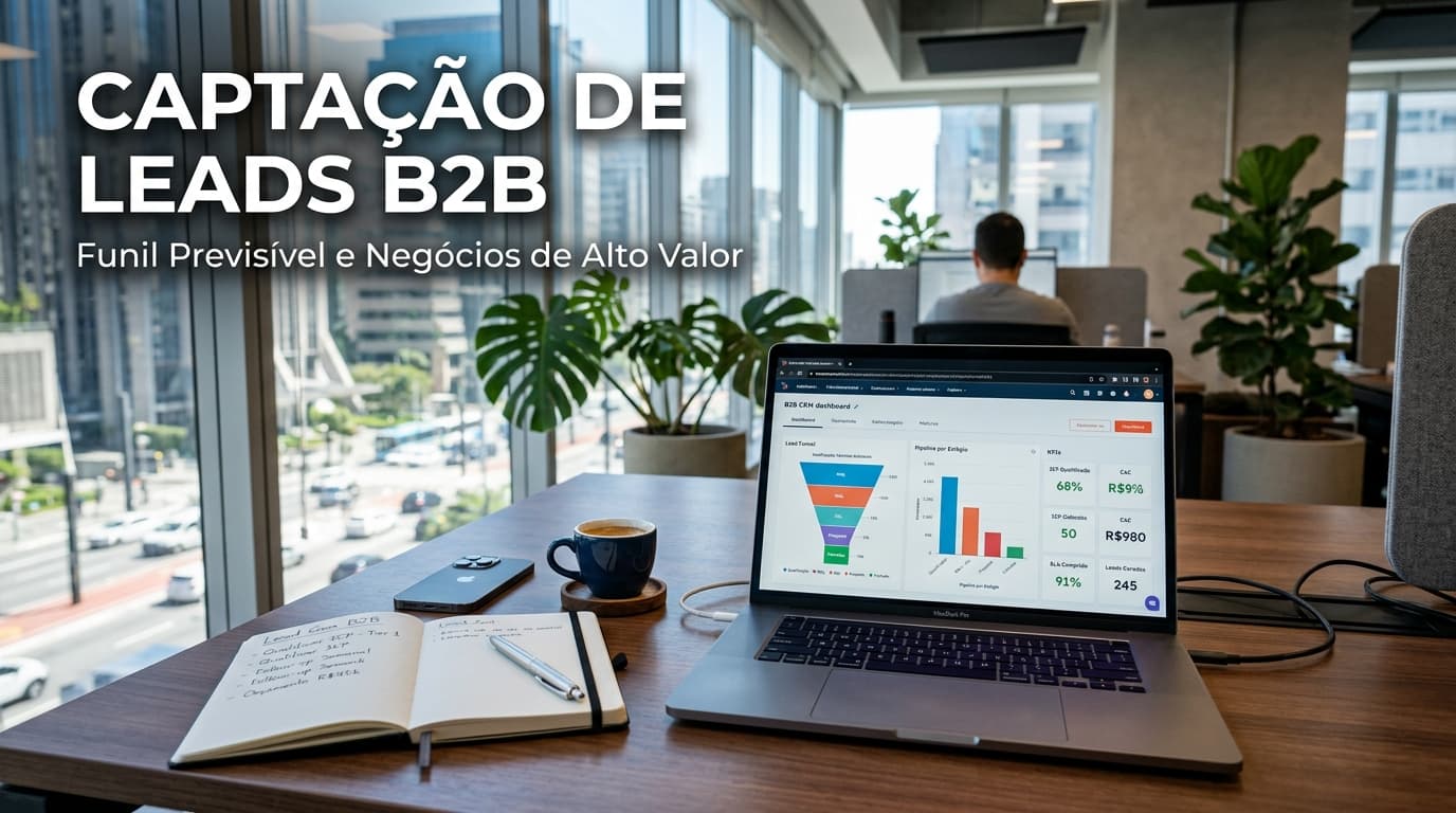 Captação de Leads B2B: Como Construir um Funil Previsível de Alto Valor